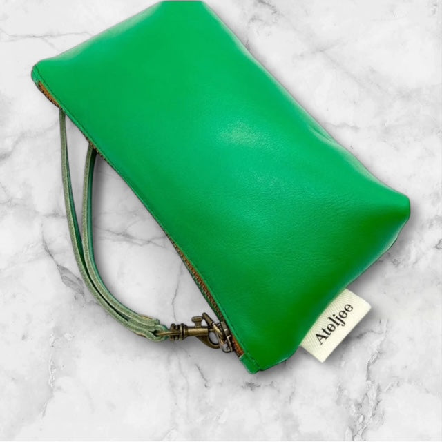 Mini Wrist Pouch Bag - Amazon Green