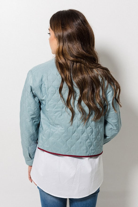 Joy Jacket - Burgundy Trim