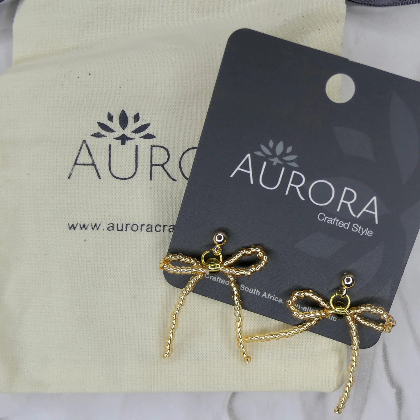 Mini Noya Bow Earrings - Gold (Gold-Plated)