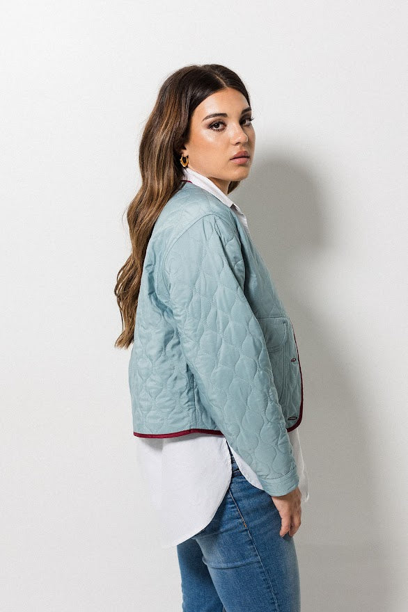 Joy Jacket - Burgundy Trim