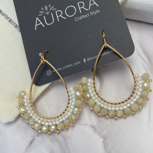 Half Frida Earrings - Neutral (Gold-Plated)