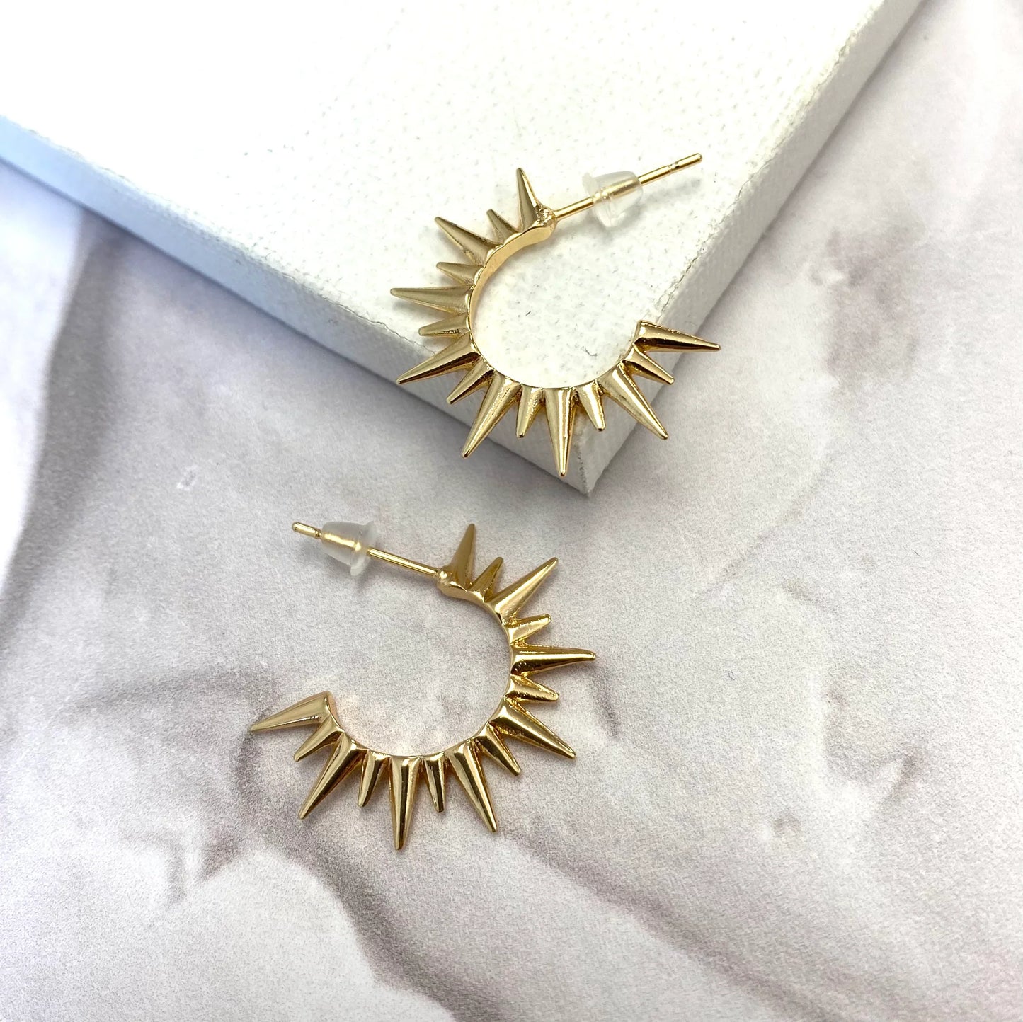 Mini Sunray Hoops Earrings